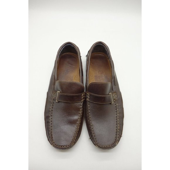 Clarks Brown Leather Dress Casual Slip On Driving Loafers Shoes Men\'s 10 M main image 9